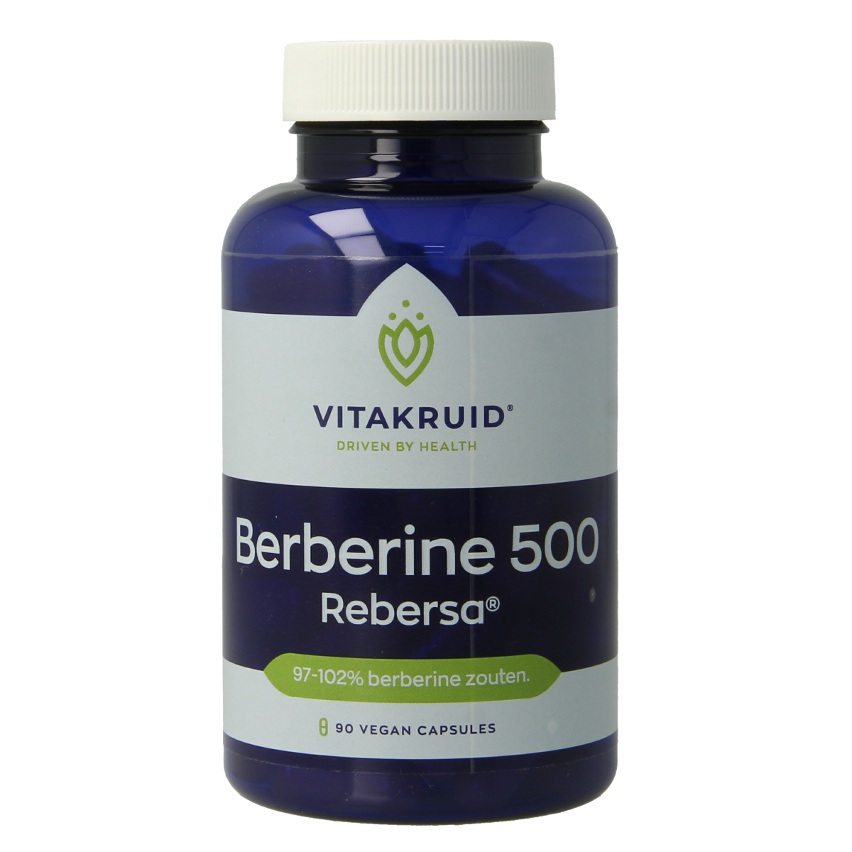 Vitakruid Berberine 500 Rebersa 97-102% berberine zouten 90.00 Vegetarische capsules