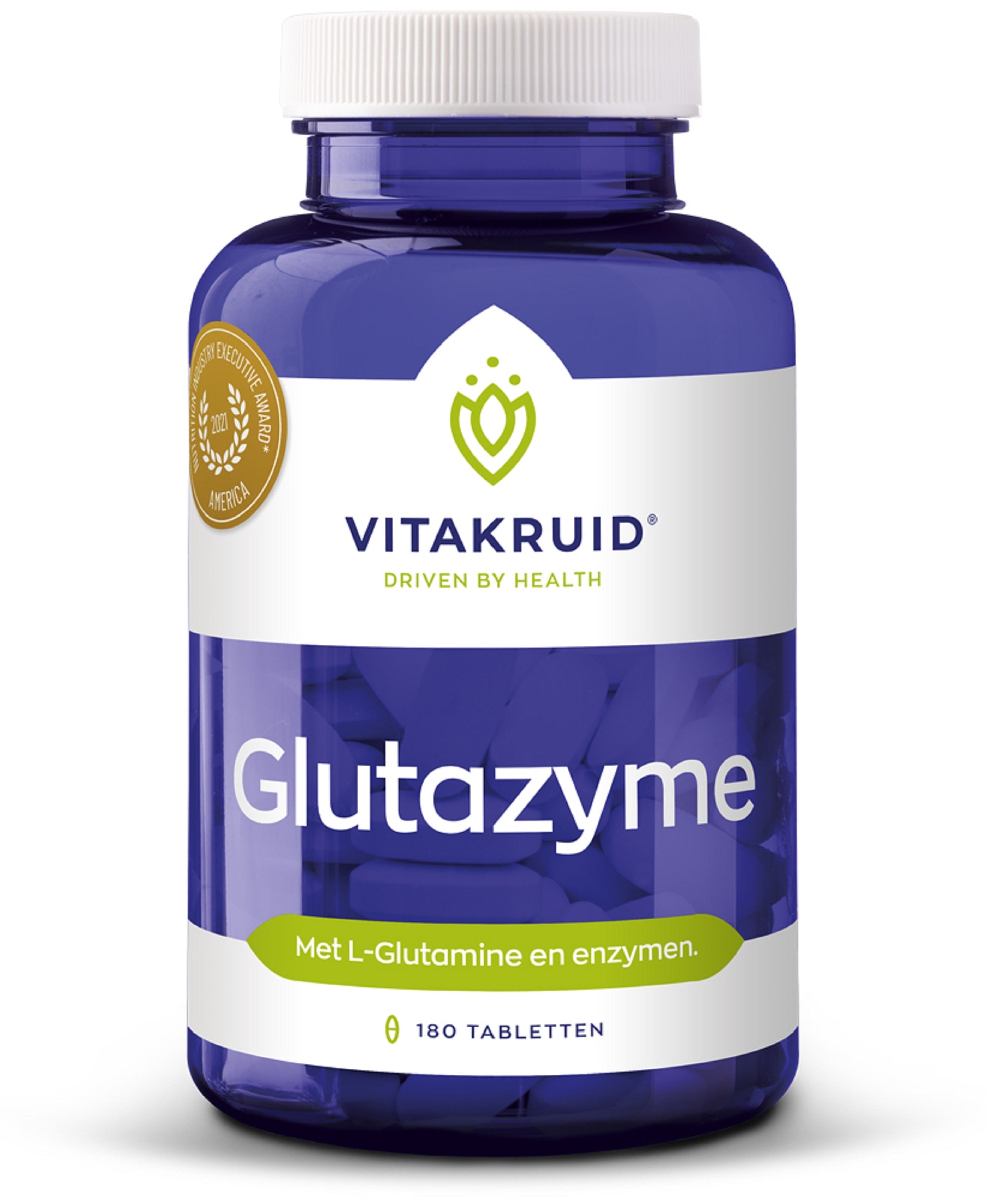 Vitakruid Glutazyme oa Spijsverteringsenzymen en L-Glutamine 180.00 Tabletten
