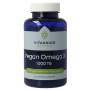 Vitakruid Vegan omega 3 1000 triglyceriden 300 DHA 100 EPA 90.00 Softgels