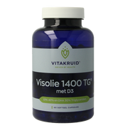 Vitakruid Visolie 1400 TG Triglyceriden met D3 90.00 Softgels