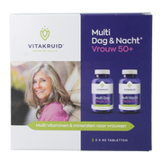 Vitakruid Multi Dag & Nacht Vrouw 50+ 2 x 90 180 Tabletten