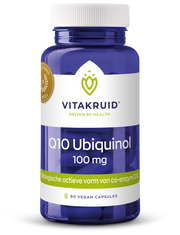 Vitakruid Co-enzym Q10 Ubiquinol actieve vorm Kaneka 100 mg 90.00 Vegetarische capsules