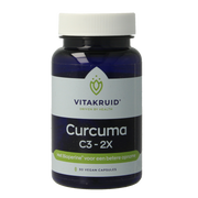 Vitakruid Curcuma C3-2X (95%  curcuminoiden) met Bioperine 30.00 Vegetarische capsules