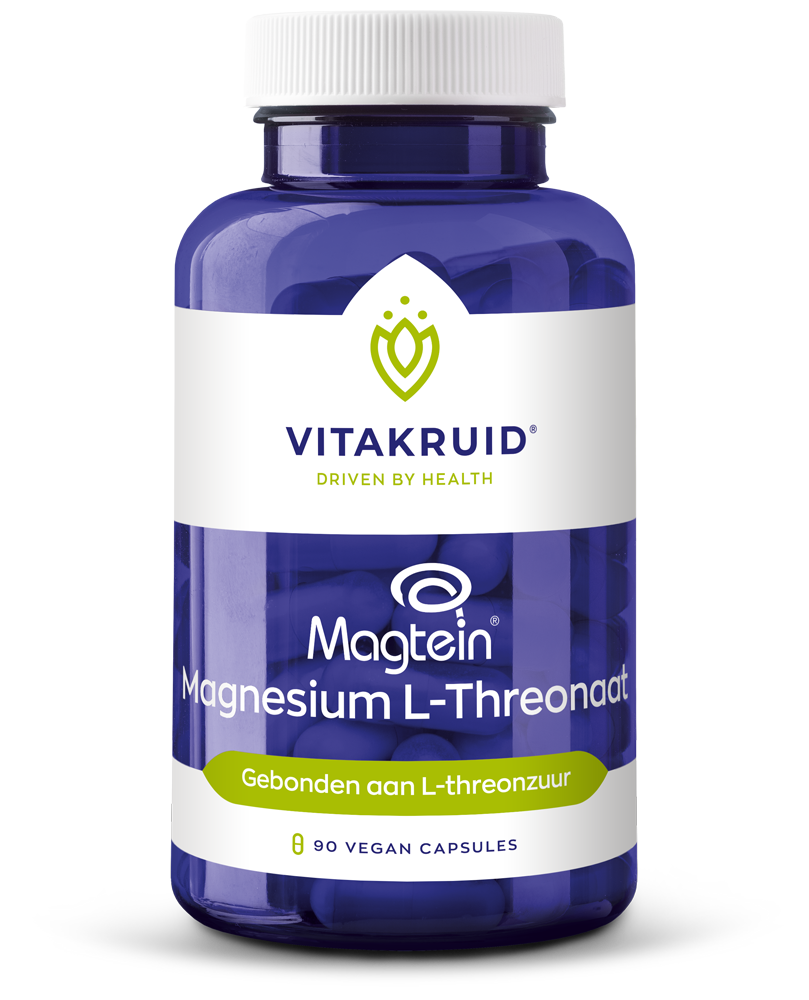 Vitakruid Magnesium L-threonaat met gepatenteerd magtein 90.00 Vegetarische capsules
