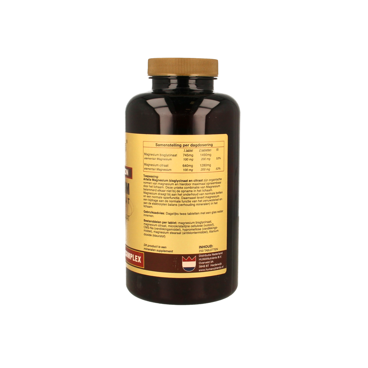 Artelle Magnesium bisglycinaat & citraat 250.00 Tabletten