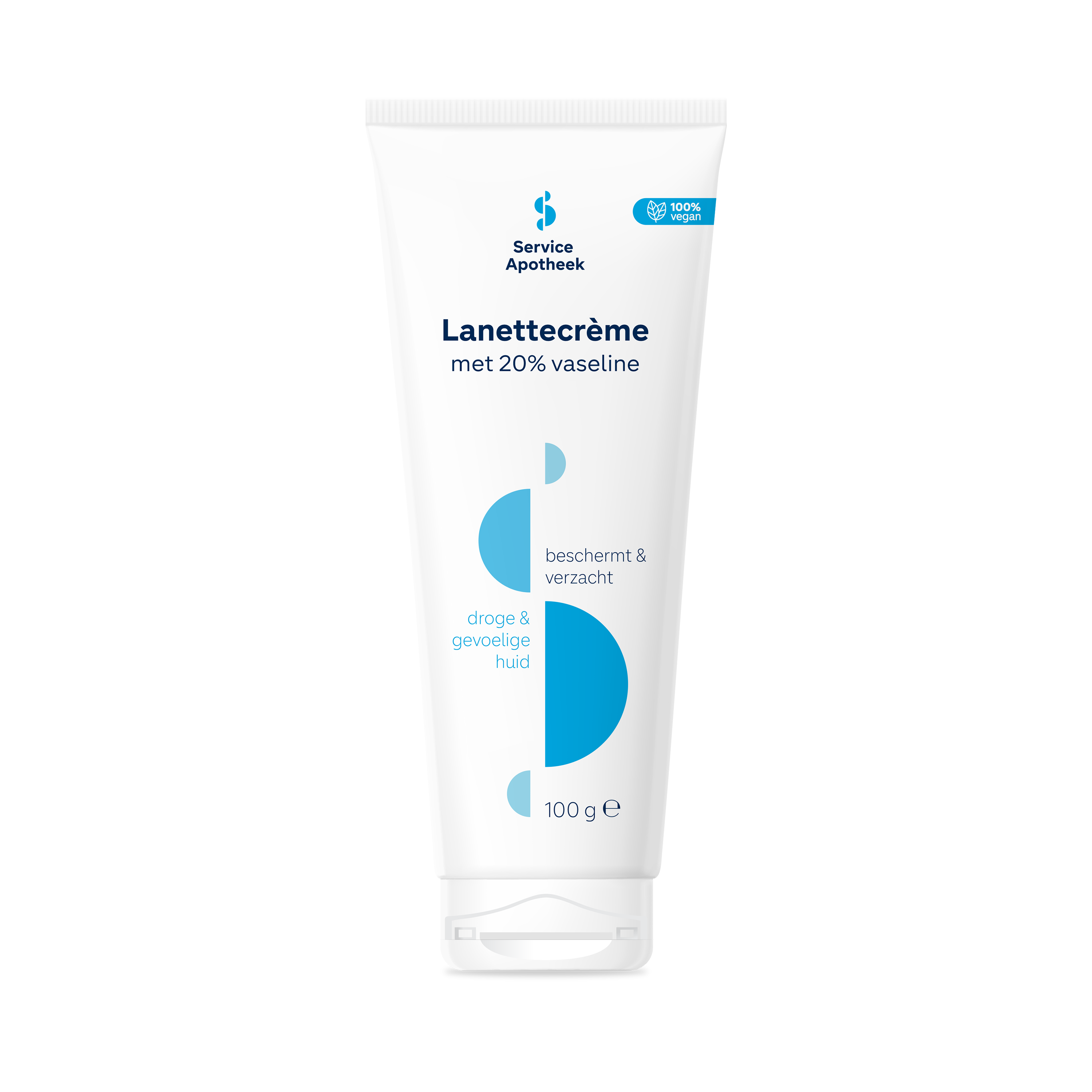Service Apotheek Lanettecreme 20% vaseline tube 100.00 Gram