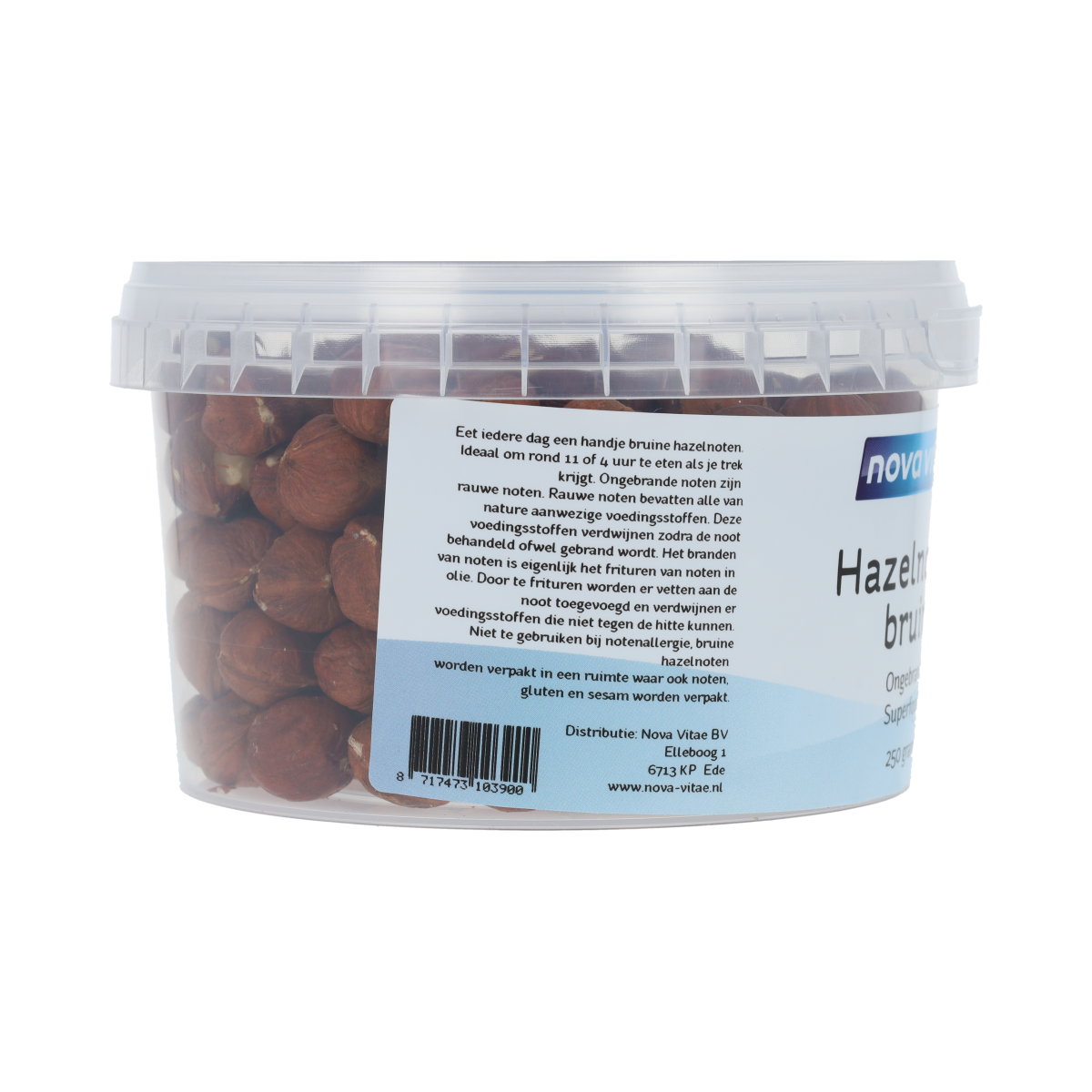 Nova Vitae Hazelnoten bruin ongebrand raw 250.00 Gram