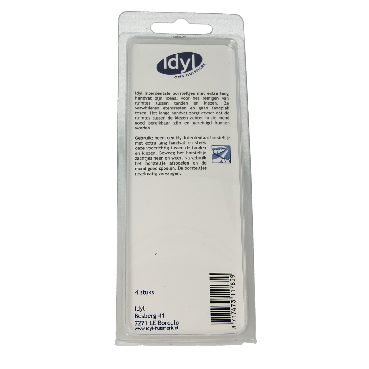 Idyl Interdentale borstel conisch extra lang XL 2.5 - 3 4.00 Stuks