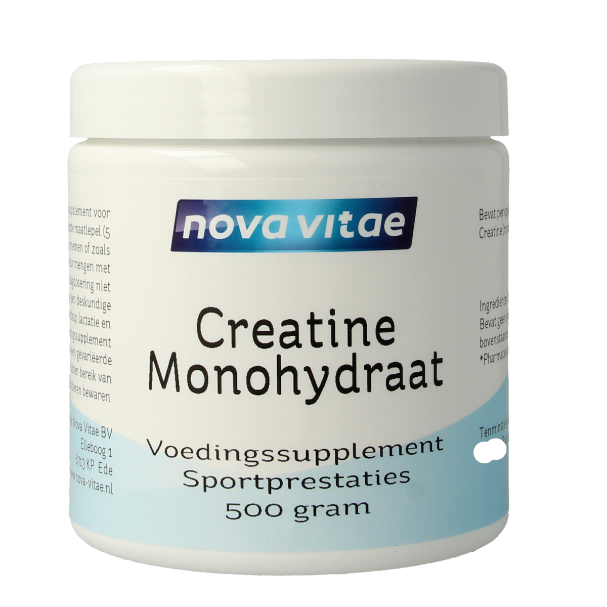 Nova Vitae Creatine monohydraat 500.00 Gram