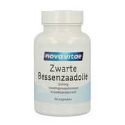 Nova Vitae Zwarte bessenzaad olie 60.00 Capsules