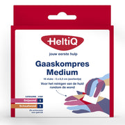 Heltiq Gaaskompres 8.5 x 5cm zestientje 16.00 Stuks