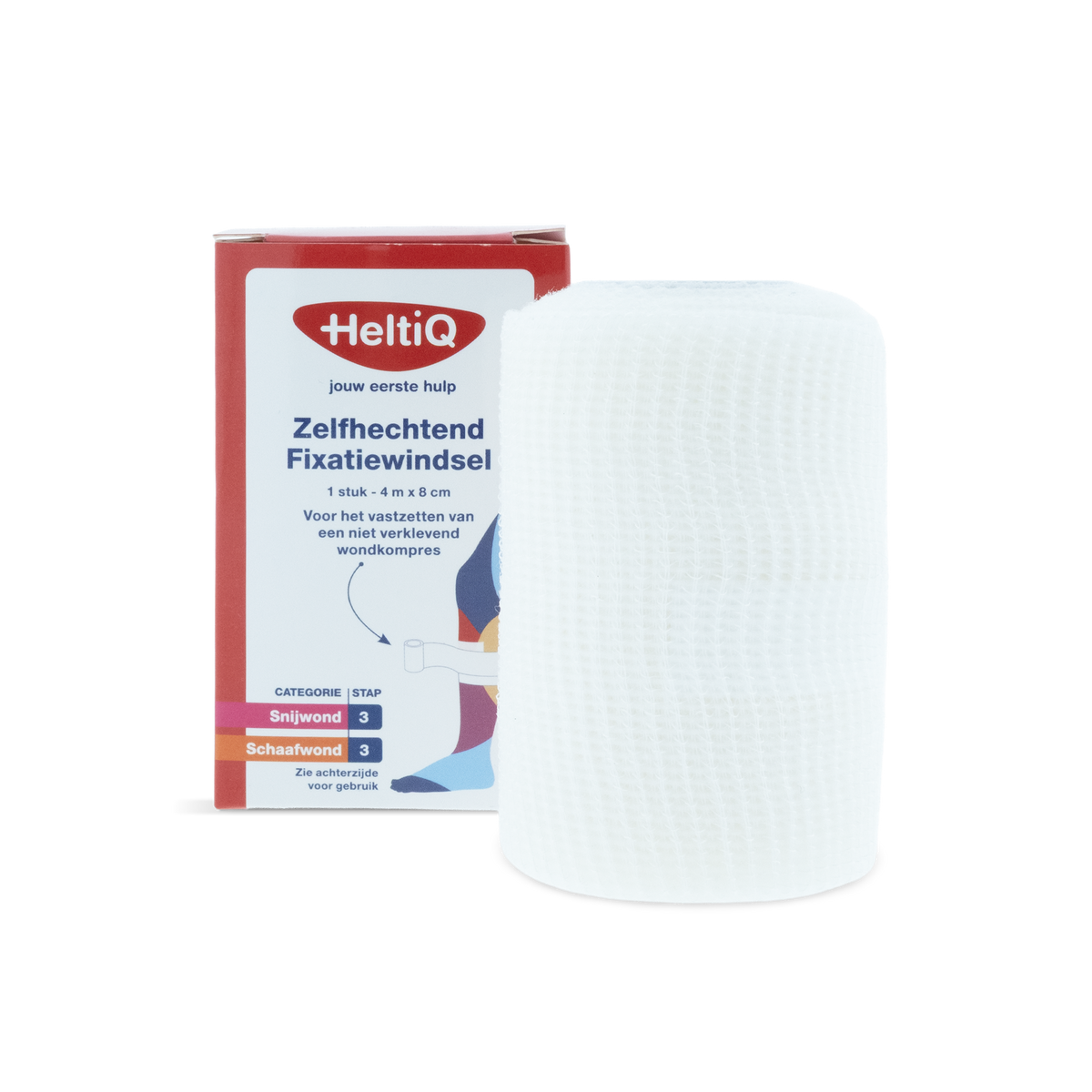Heltiq Zelfhechtend windsel 4m x 8cm 1.00 Stuks