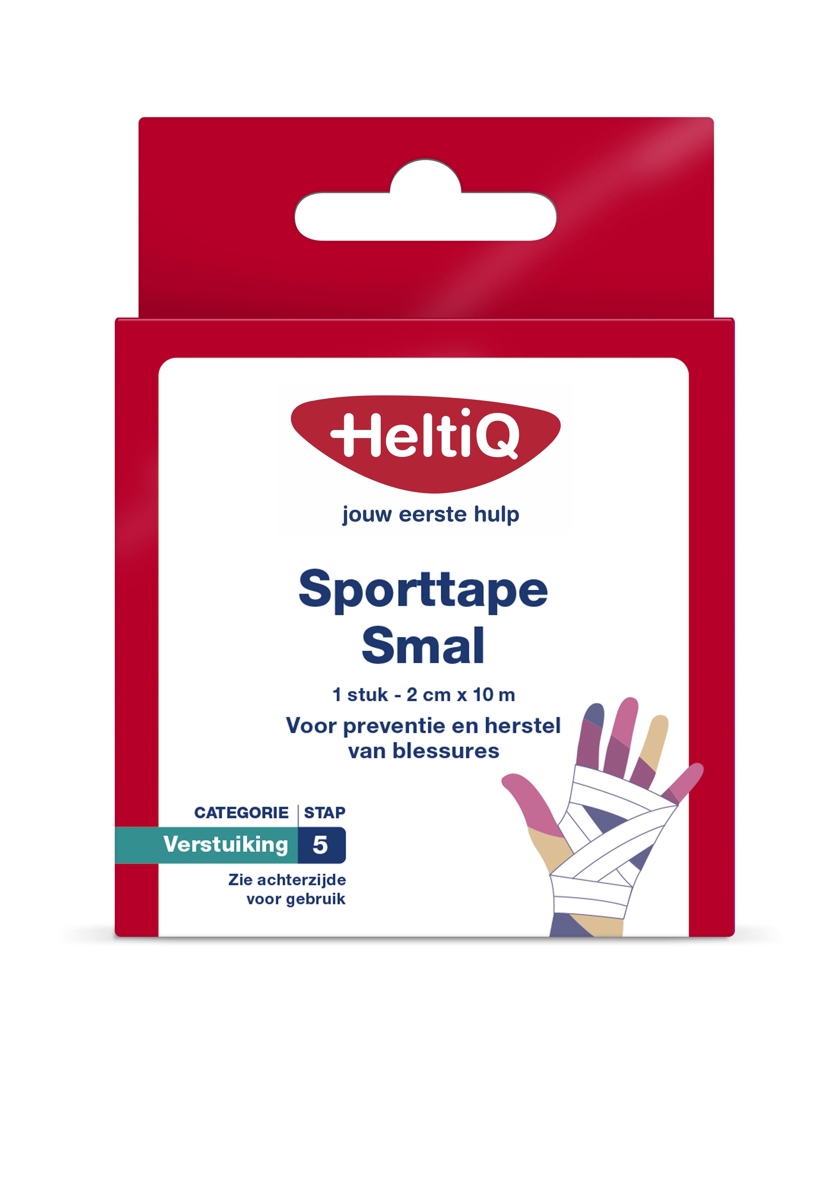 Heltiq Sporttape smal 2cm x 10m 1 Stuks