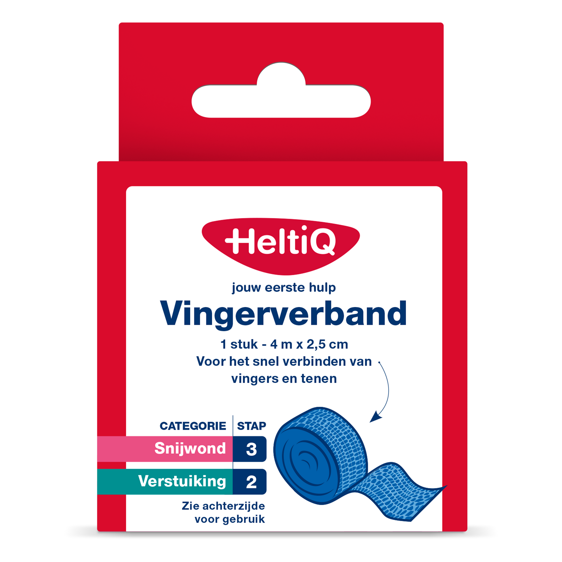 Heltiq Vingerverband 4m x 2.5cm 1.00 Stuks