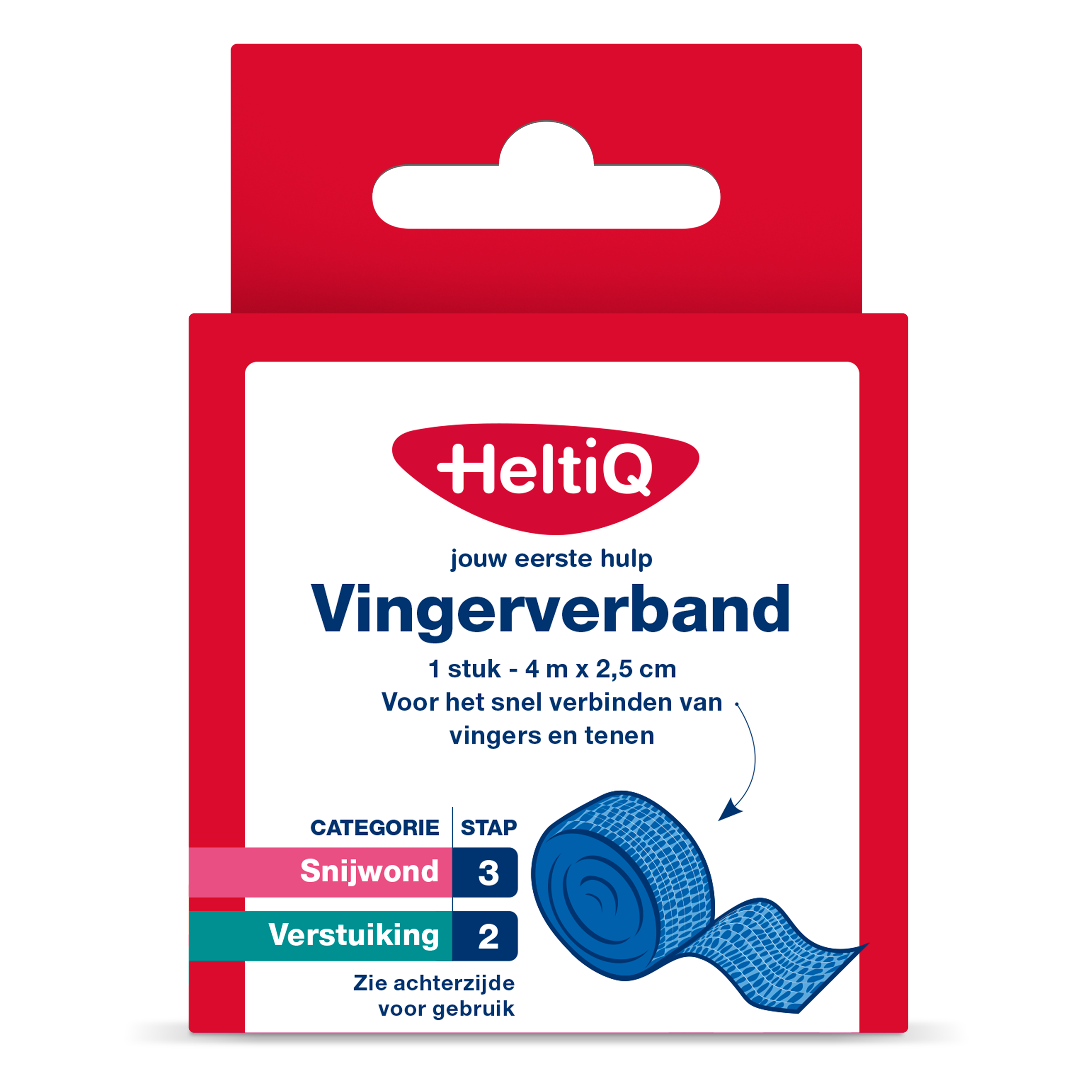 Heltiq Vingerverband 4m x 2.5cm 1.00 Stuks