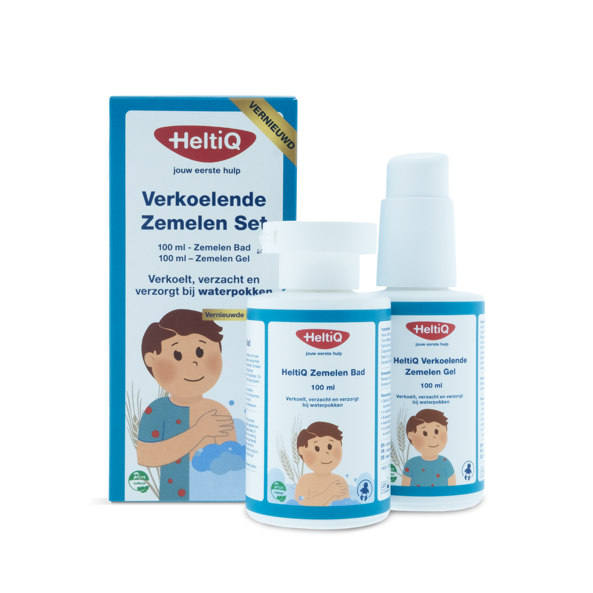 Heltiq Verkoelende zemelen set 2x 100ml 200.00 Milliliter
