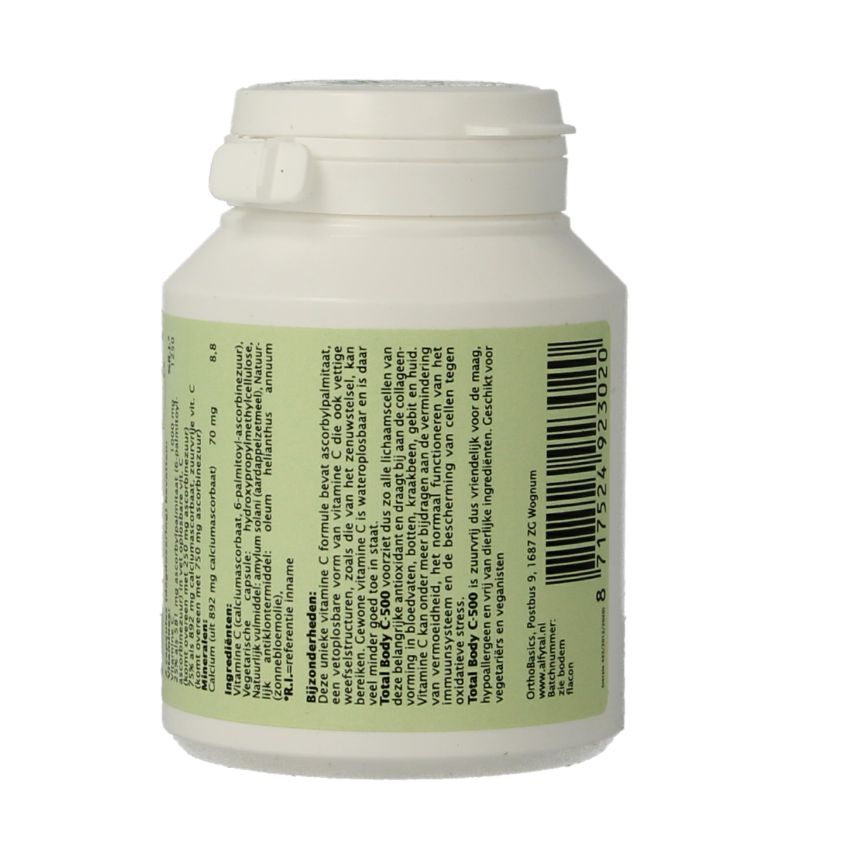 Alfytal Total body C-500 zuurvrij/25% vetoplosbaar 90.00 Vegetarische capsules