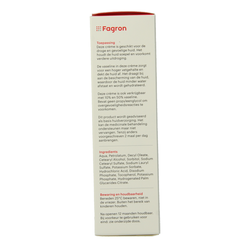 Fagron Lanettecreme met 20% vaseline 100 Gram