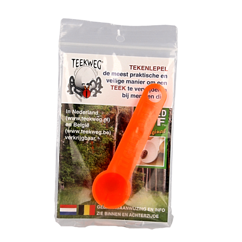 Teekweg Ticked off tekenlepel oranje 1 Stuks
