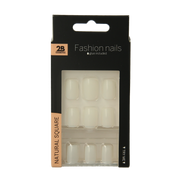 2B Nails natural square 24.00 Stuks