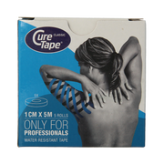 Cure Tape Kinesiotape blauw 1cm x 5m 5.00 Stuks