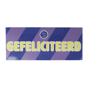 Voor Jou! Wensreep melkchocolade gefeliciteerd 70 Gram