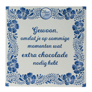Voor Jou! Wensreep Delftsblauw gewoon omdat 75.00 Gram