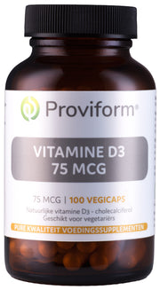 Proviform Vitamine D3 75mcg 100.00 Vegetarische capsules