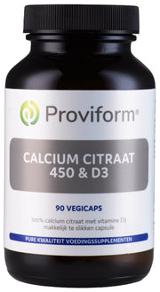 Proviform Calcium citraat 450 & D3 90.00 Vegetarische capsules