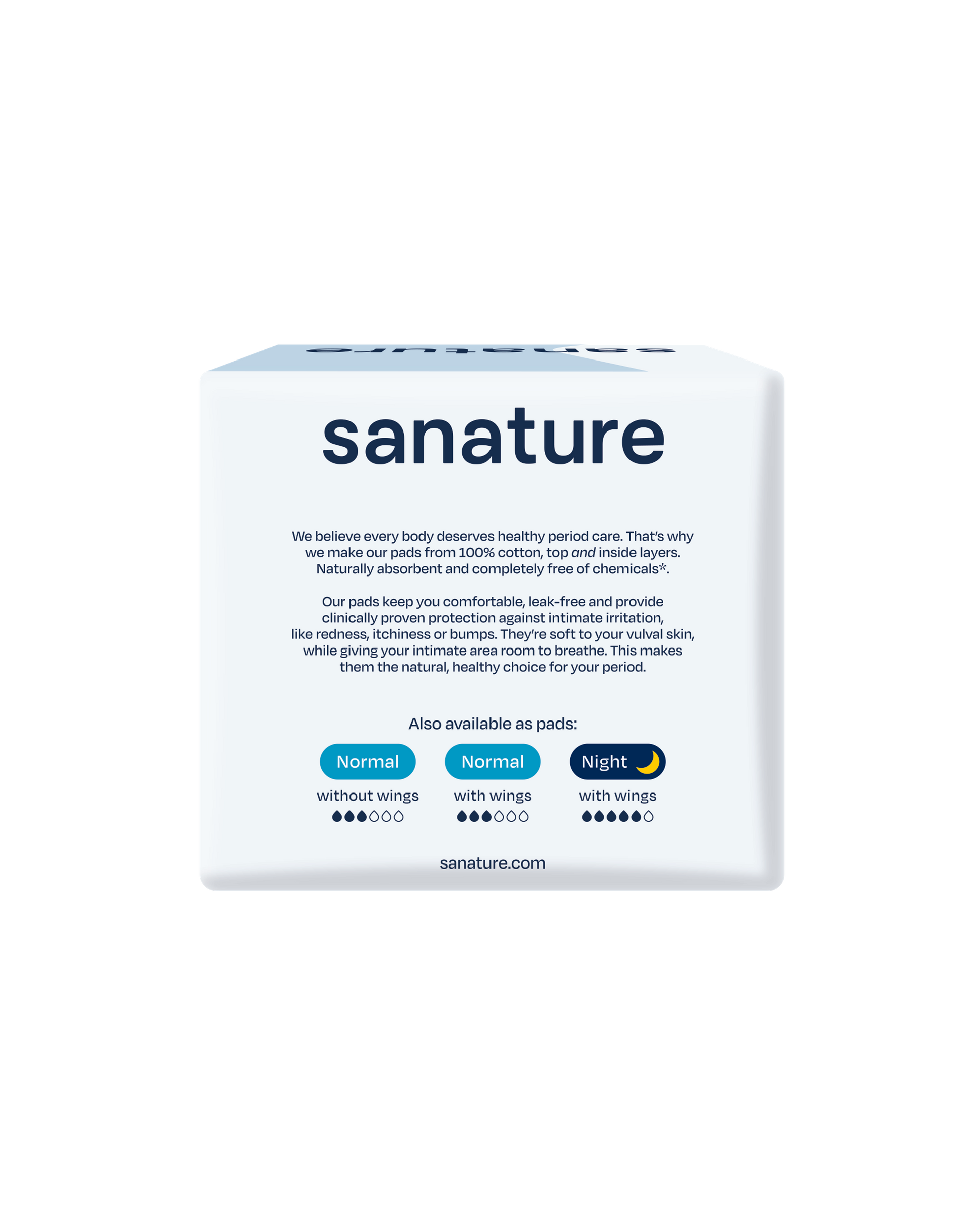 Sanature Maandverband super 100% katoen 10.00 Stuks