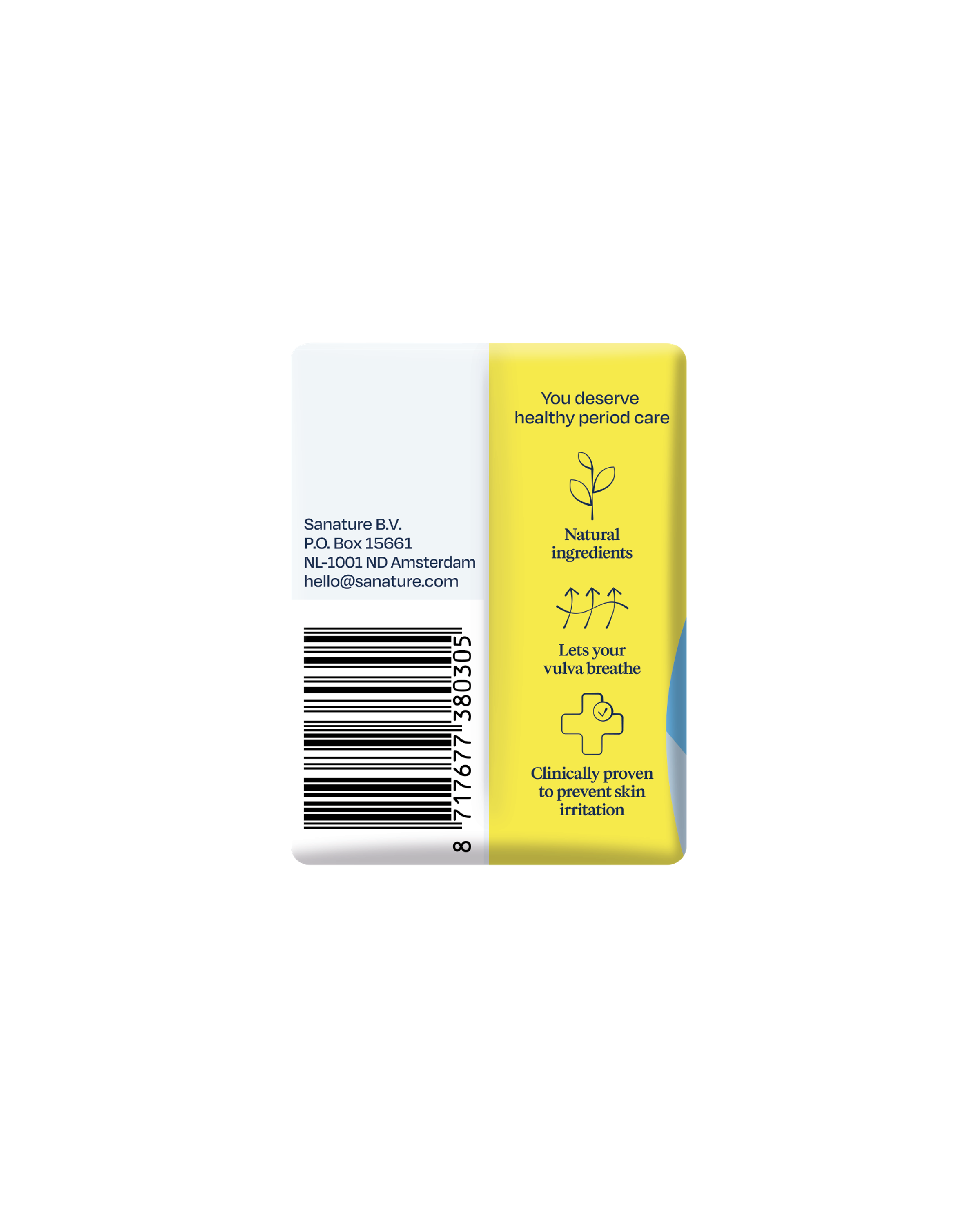 Sanature Maandverband ultra normaal 100% katoen 10.00 Stuks