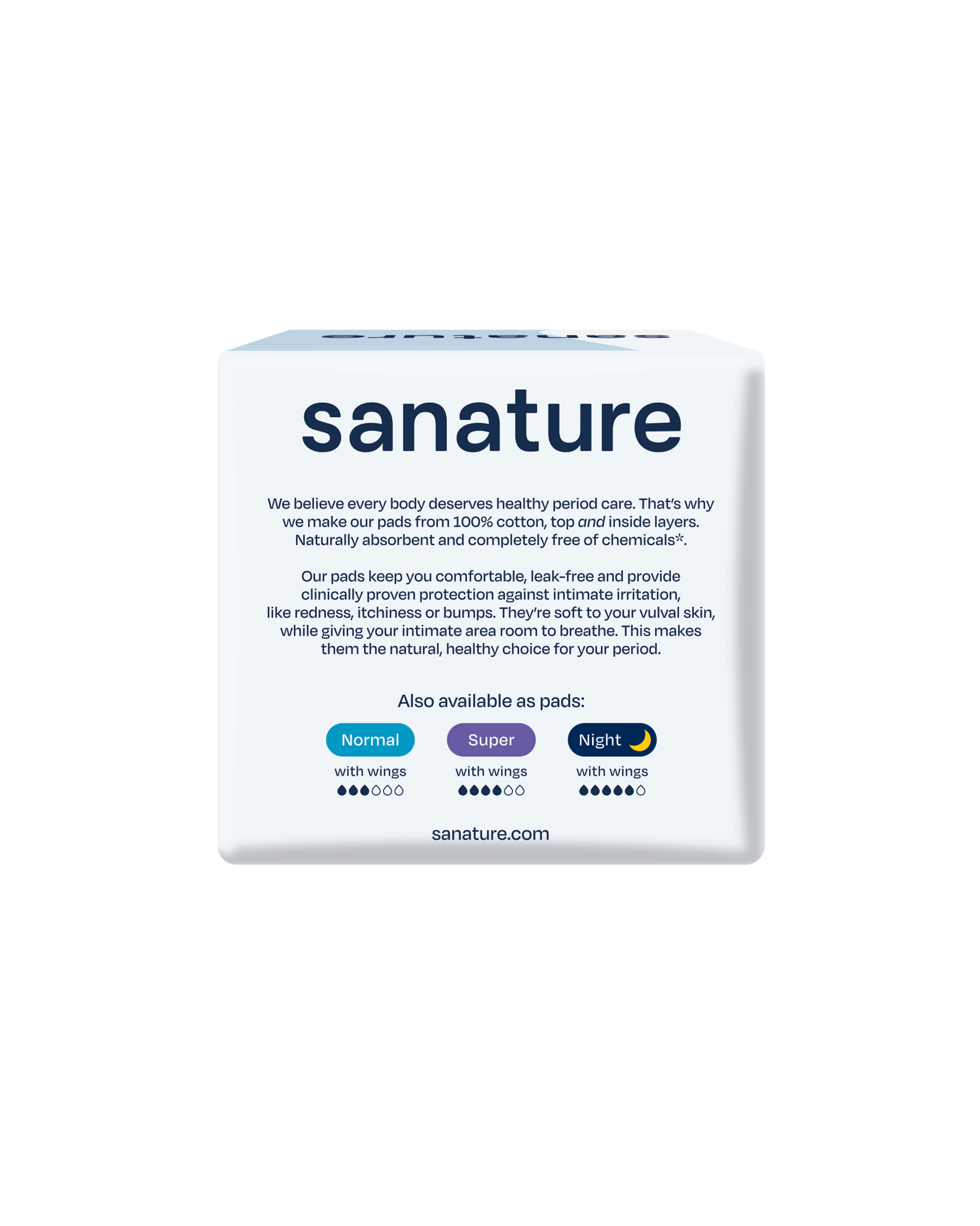 Sanature Maandverband ultra normaal 100% katoen 10.00 Stuks