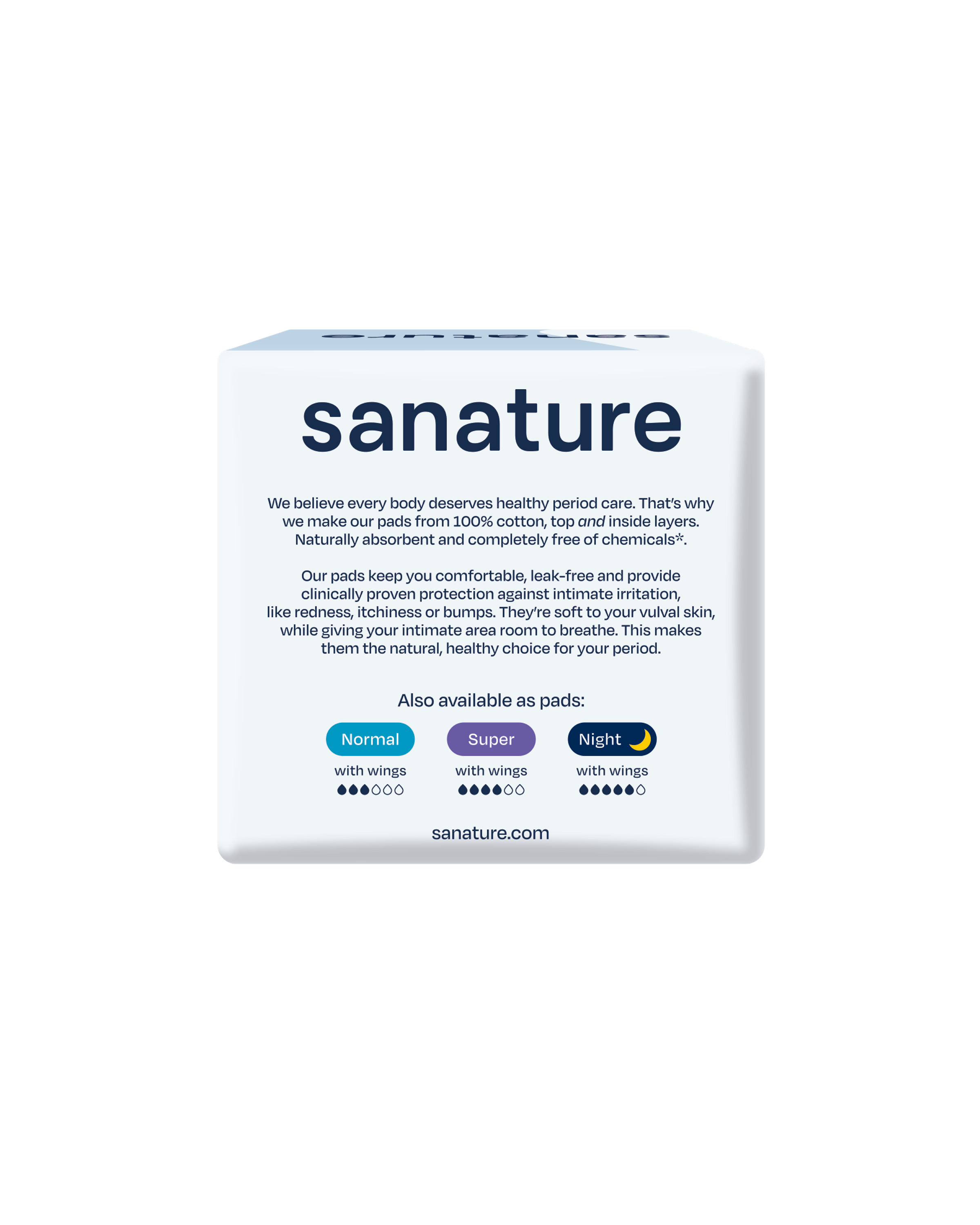 Sanature Maandverband ultra normaal 100% katoen 10.00 Stuks