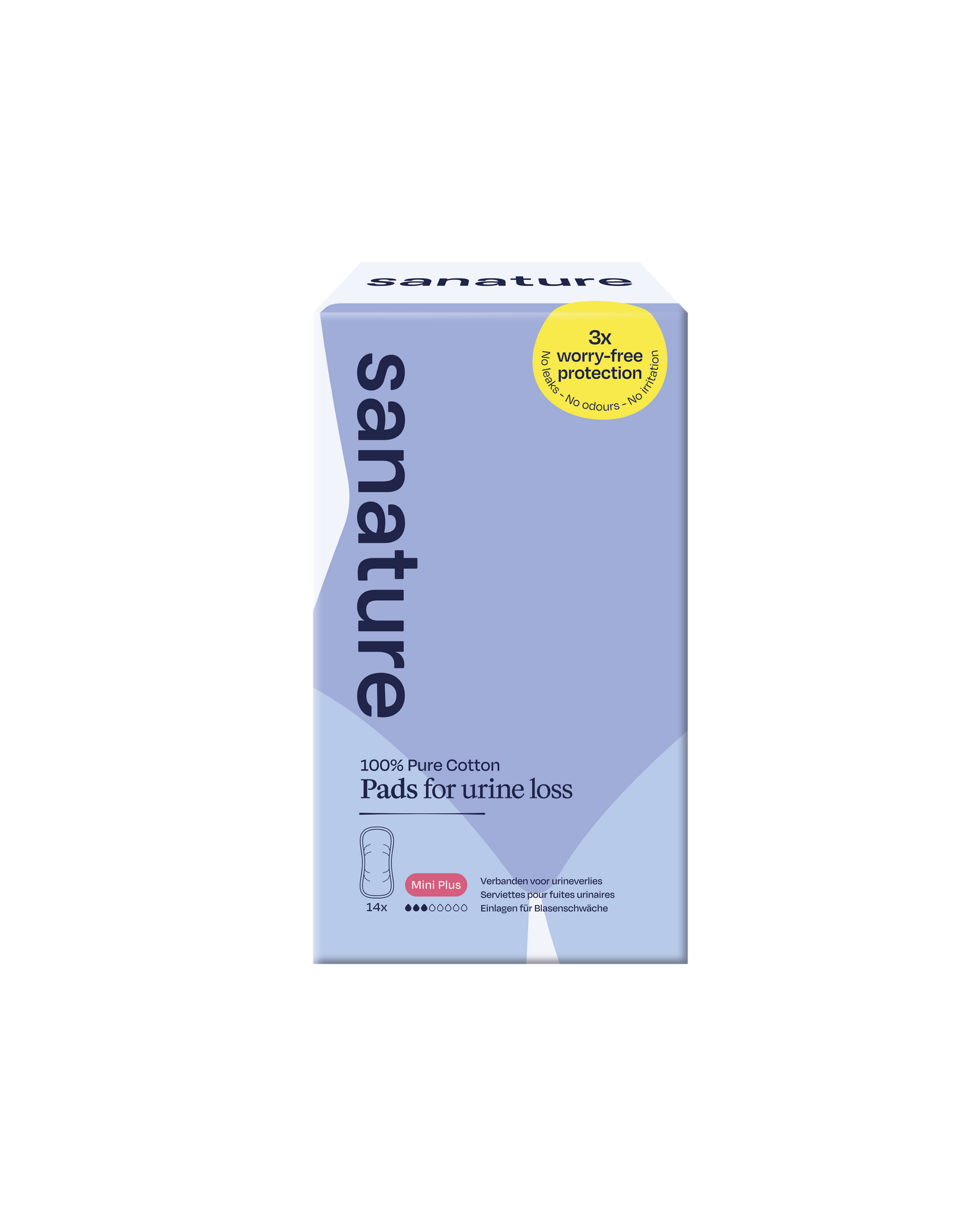 Sanature Pro vivo incontienentieverband katoen mini plus 14.00 Stuks