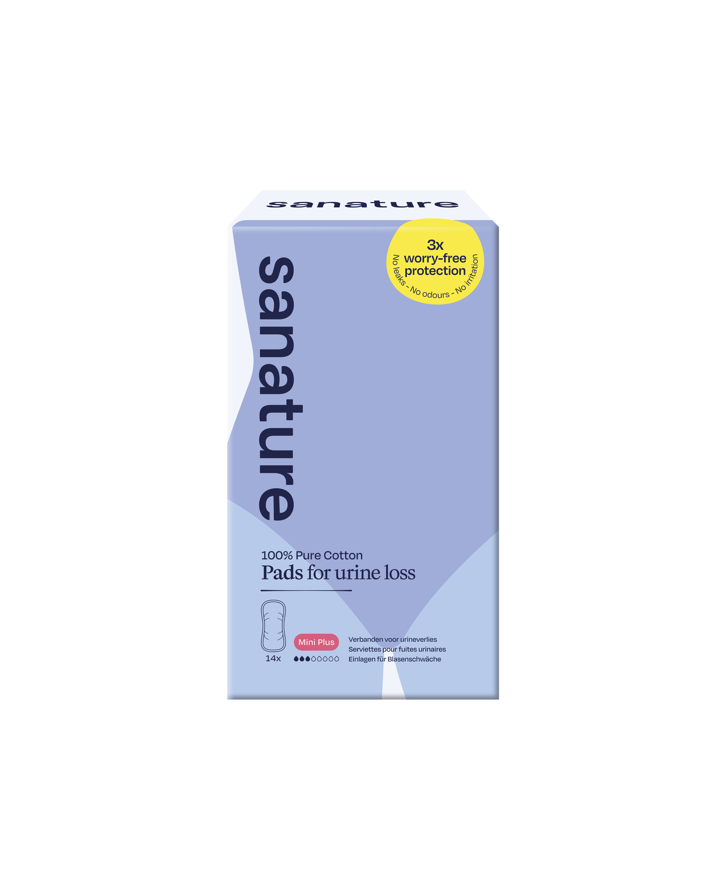 Sanature Pro vivo incontienentieverband katoen mini plus 14.00 Stuks
