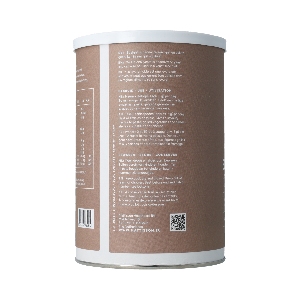 Mattisson Edelgistvlokken 100% puur bio 200.00 Gram