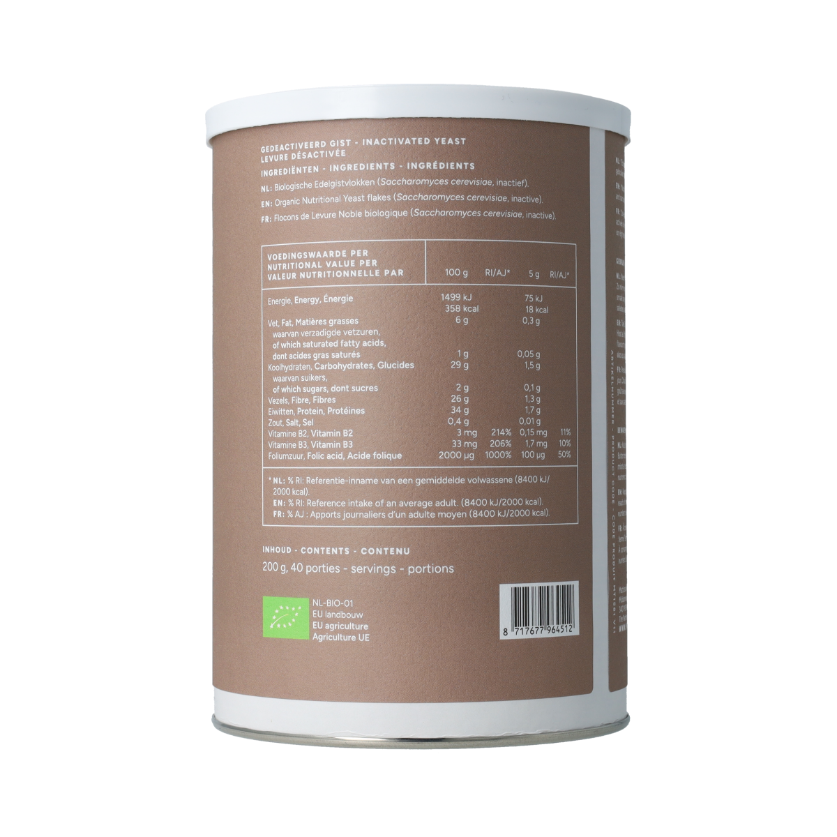 Mattisson Edelgistvlokken 100% puur bio 200.00 Gram
