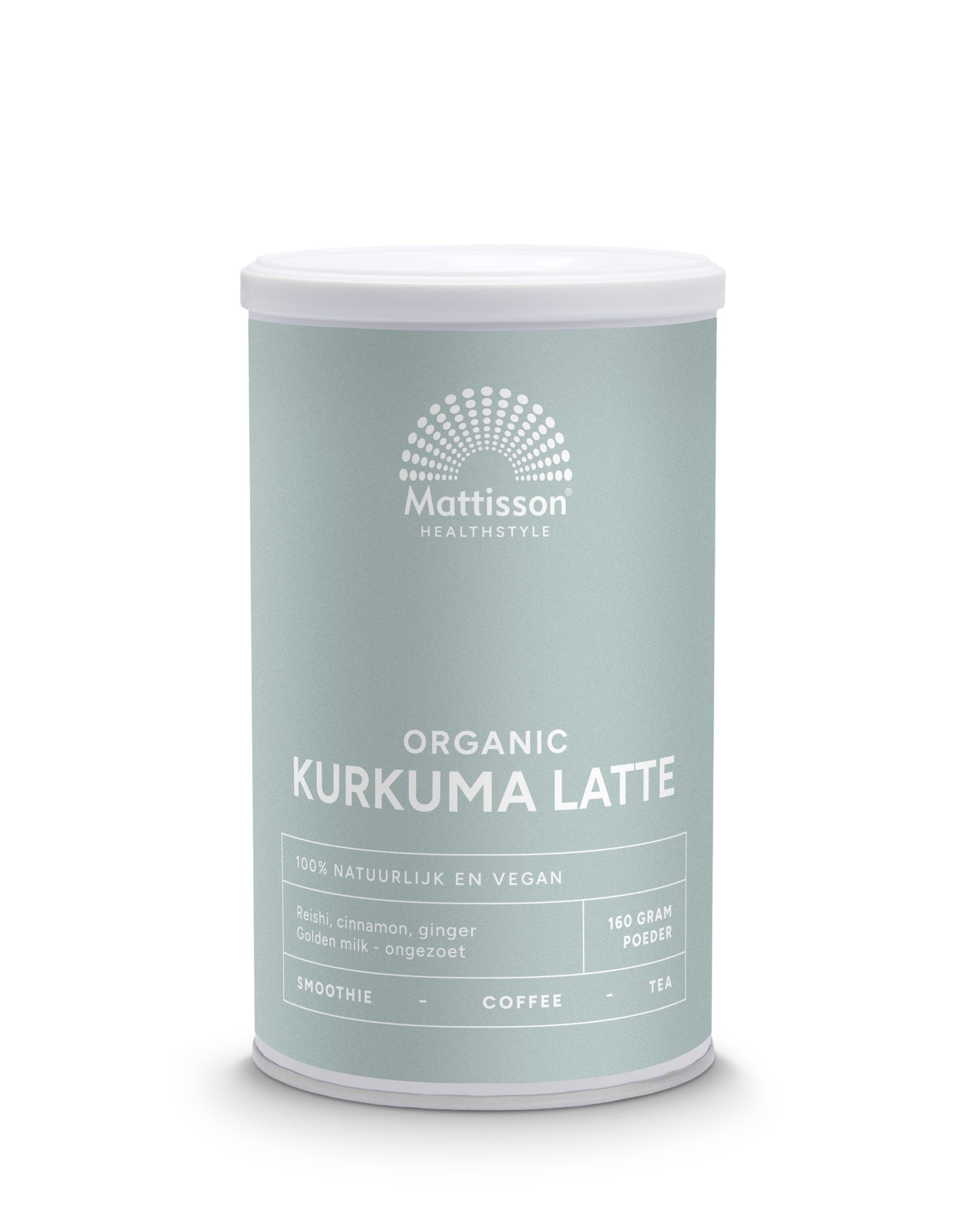 Mattisson Latte kurkuma goldenmilk reishi Ceylon kaneel bio 160.00 Gram