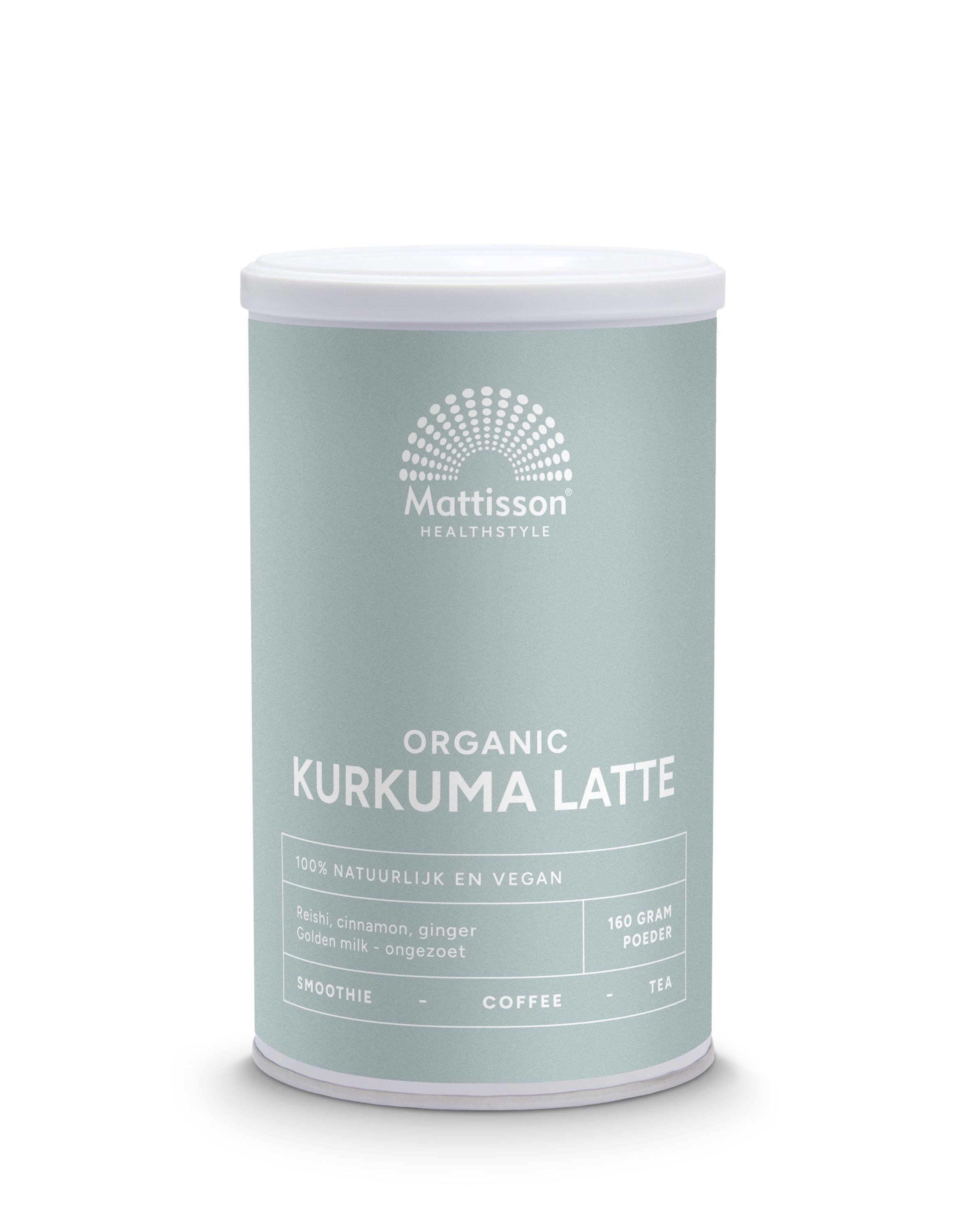 Mattisson Latte kurkuma goldenmilk reishi Ceylon kaneel bio 160.00 Gram