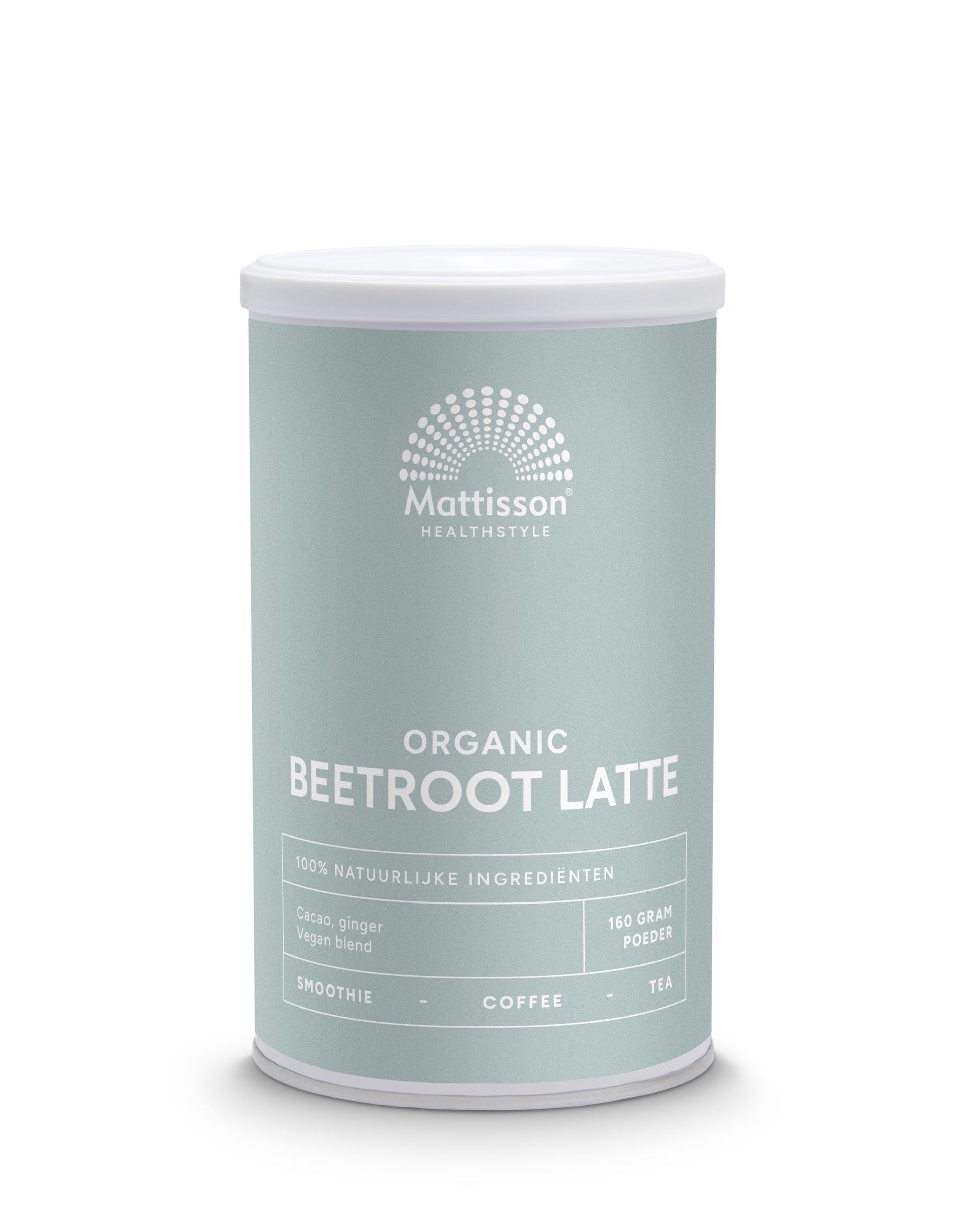 Mattisson Latte beetroot gember - cacao bio 160.00 Gram