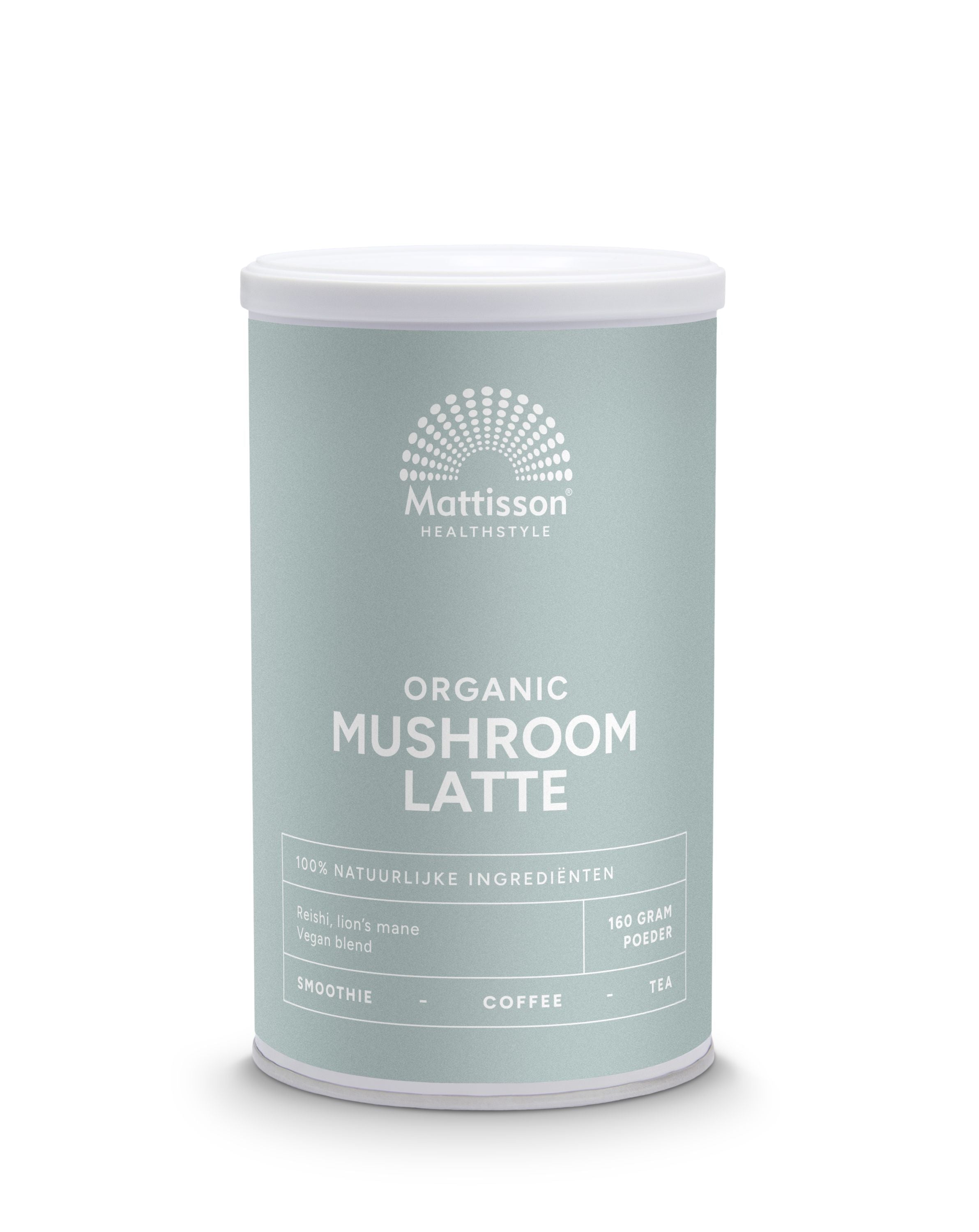 Mattisson Mushroom Latte Reisi, Lions mane bio 160.00 Gram