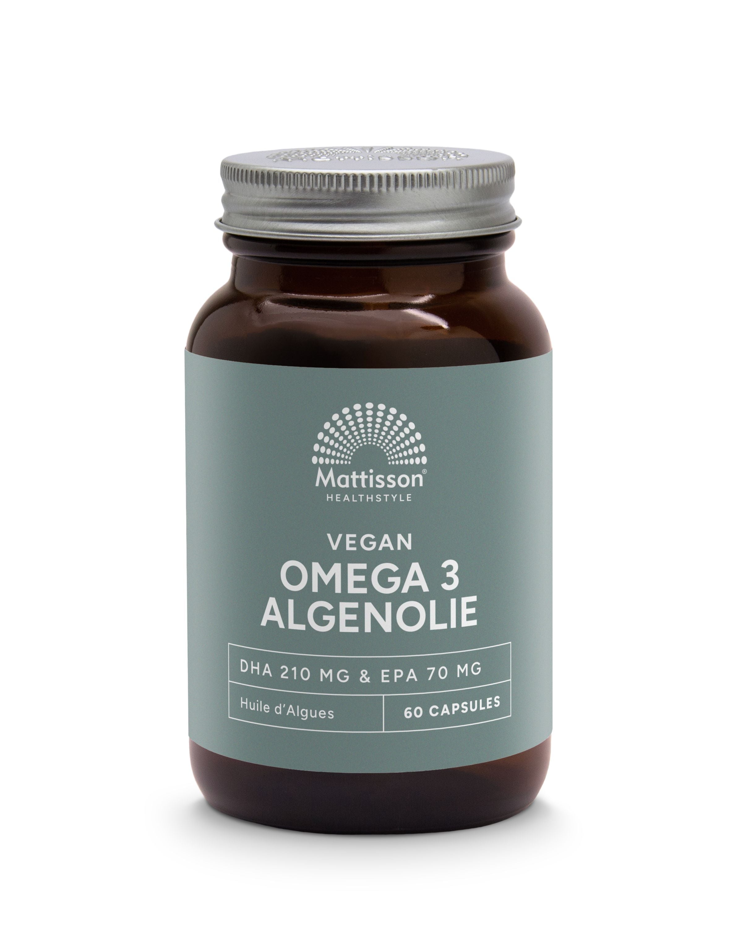 Mattisson Vegan omega-3 algenolie DHA 210mg EPA 70mg 60.00 Vegetarische capsules