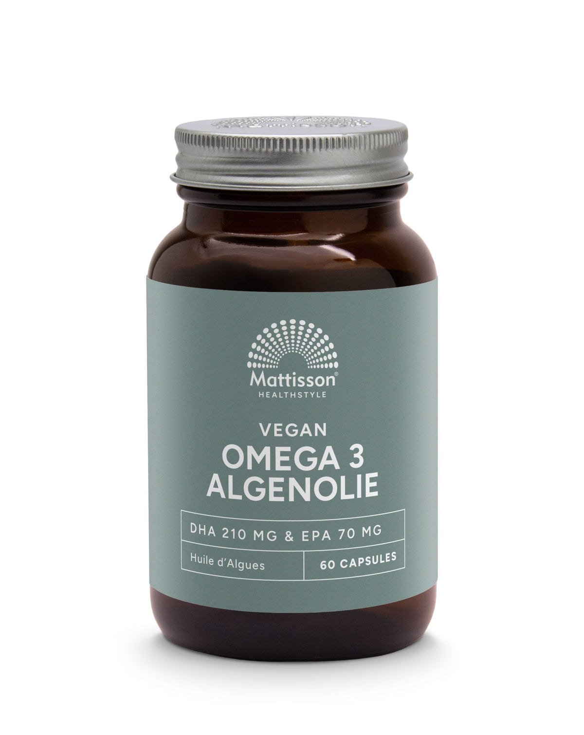 Mattisson Vegan omega-3 algenolie DHA 210mg EPA 70mg 60.00 Vegetarische capsules