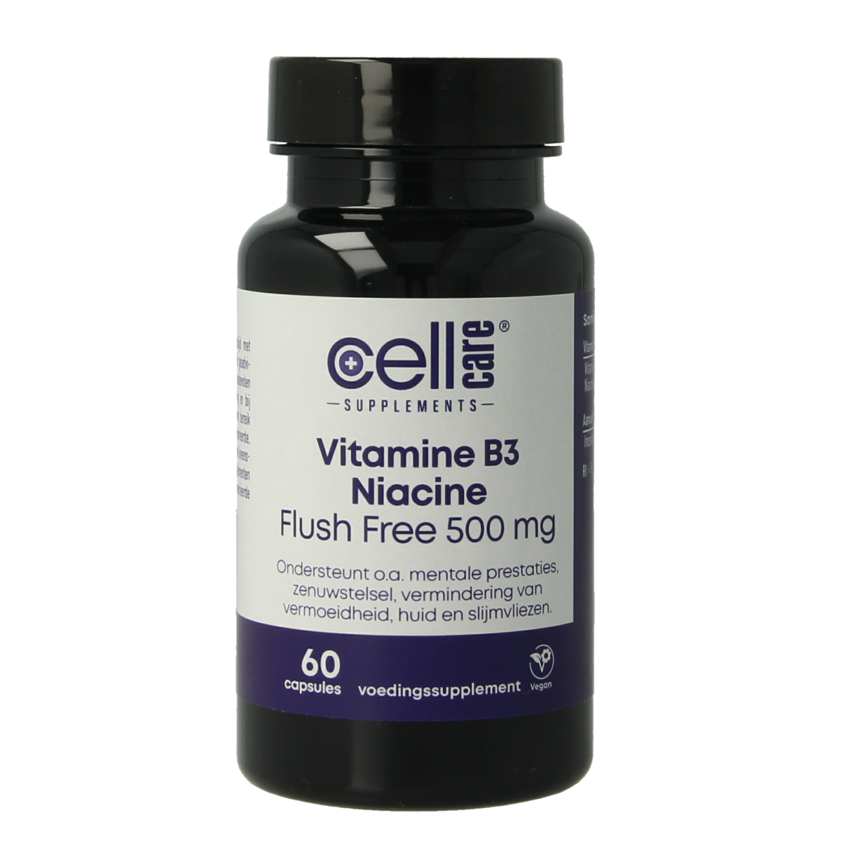 CellCare Vitamine B3 niacine flush free 500mg  60.00 Vegetarische capsules