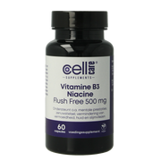 CellCare Vitamine B3 niacine flush free 500mg  60 Vegetarische capsules