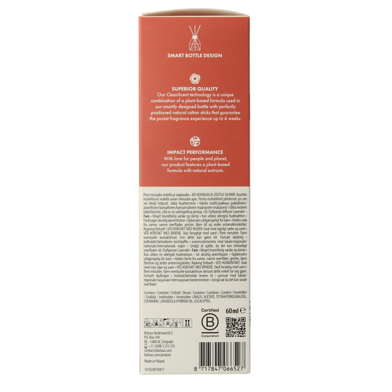 Bolsius True Scents geurverspreider lavender 60 Milliliter