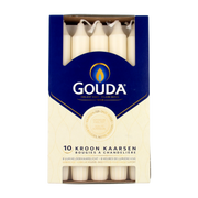 Gouda Kroonkaars ivoor 200/24 10.00 Stuks
