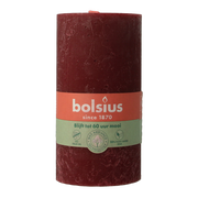 Bolsius Rustiekkaars shine 130/68 velvet red 1.00 Stuks