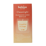 Bolsius Clean Light navulling 2 pack Grapefruit / Ginger 212 Gram
