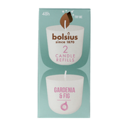 Bolsius Clean light gardenia & fig navul 2 Stuks
